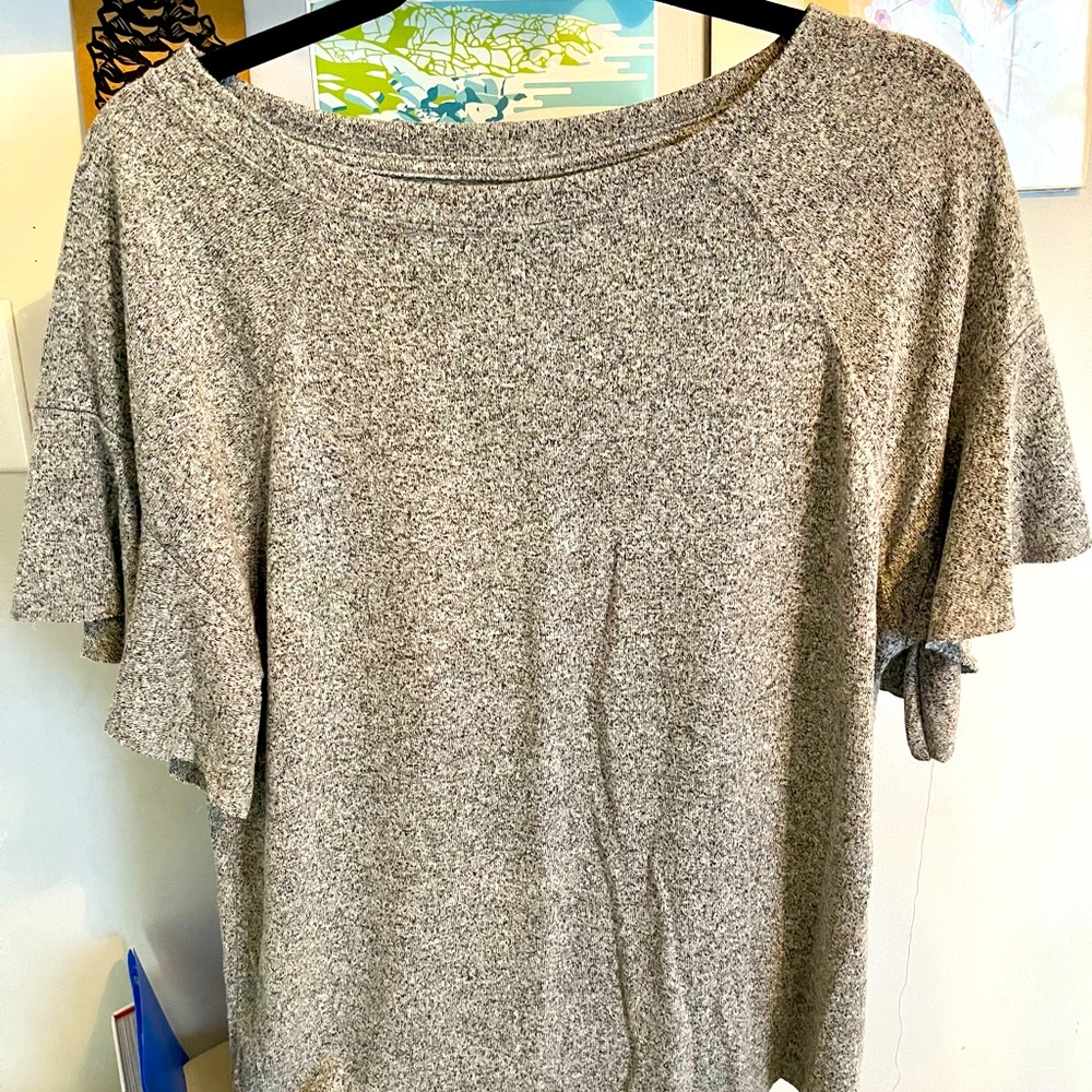 Gray Abercrombie top.